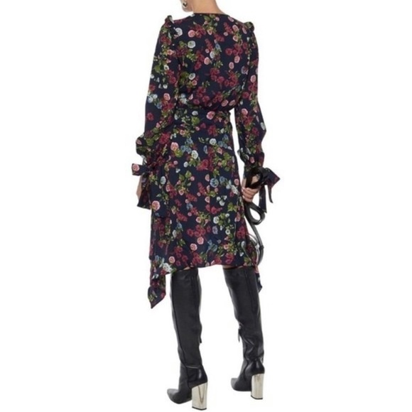 NWT WALTER BAKER Navy Blossom Andrea Dress - Picture 5 of 14